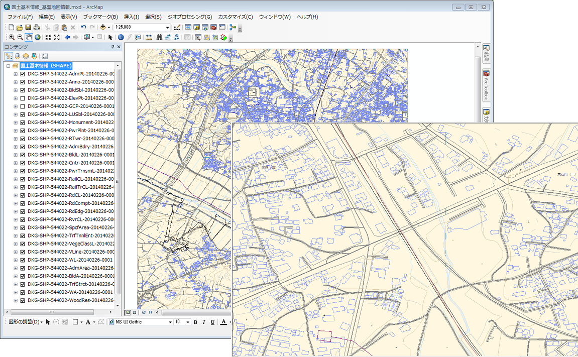 基盤地図情報と数値地図 国土基本情報 の違いとは Arcgisブログ