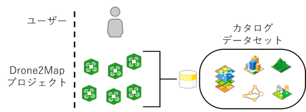Drone2Map カタログ データセット（ローカル）